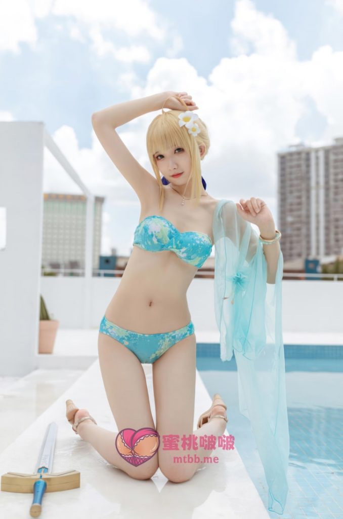图片[1]-封疆疆v NO.82 FGO Saber 泳装[49P-402MB]-蜜桃啵啵